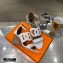 Hermes Heel 7cm Brisbane Sandals White