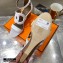 Hermes Heel 7cm Brisbane Sandals White