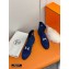 Hermes Saint Honore Ankle Boots in Suede Goatskin Blue