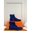 Hermes Saint Honore Ankle Boots in Suede Goatskin Blue