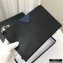 Prada Saffiano Leather Pouch Clutch Bag 2NG05V Black/Blue