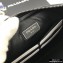 Prada Saffiano Leather Pouch Clutch Bag 2NG05V Black/Blue