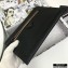 Prada Saffiano Leather Pouch Clutch Bag with Wristlet 2NH009 Black/Nude