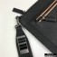 Prada Saffiano Leather Pouch Clutch Bag with Wristlet 2NH009 Black/Nude