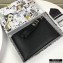 Prada Saffiano Leather Pouch Clutch Bag with Wristlet 2NH009 Black