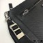 Prada Saffiano Leather Pouch Clutch Bag with Wristlet 2NH009 Black