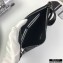 Prada Saffiano Leather Pouch Clutch Bag with Wristlet 2NH009 Black