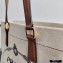 Prada Small Linen Blend and Leather Tote Bag 1BG356 2020