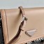 Prada Chain Handle Nylon and Leather Mini Bag 1BP019 Beige 2020