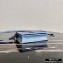Prada Chain Handle Nylon and Leather Mini Bag 1BP019 Sky Blue 2020