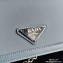 Prada Chain Handle Nylon and Leather Mini Bag 1BP019 Sky Blue 2020