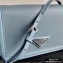 Prada Chain Handle Nylon and Leather Mini Bag 1BP019 Sky Blue 2020