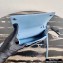 Prada Chain Handle Nylon and Leather Mini Bag 1BP019 Sky Blue 2020