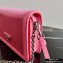 Prada Chain Handle Nylon and Leather Mini Bag 1BP019 Pink 2020