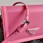Prada Chain Handle Nylon and Leather Mini Bag 1BP019 Pink 2020