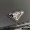 Prada Chain Handle Nylon and Leather Mini Bag 1BP019 Black 2020