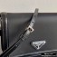 Prada Chain Handle Nylon and Leather Mini Bag 1BP019 Black 2020