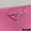 Prada Padded Nylon Mini Bag with Chain Strap 1BP044 Pink 2020
