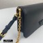 Prada Saffiano Leather Mini Bag with Chain Strap 1DH029 Black 2020