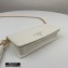 Prada Saffiano Leather Mini Bag with Chain Strap 1DH029 White 2020