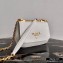 Prada Saffiano Leather Shoulder Bag 1BD275 White 2020
