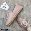 Chanel Shearling Fur Lining CC Logo Espadrilles Pink 2020