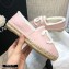 Chanel Shearling Fur Lining CC Logo Espadrilles Pink 2020