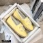 Chanel Shearling Fur Lining CC Logo Espadrilles Yellow 2020
