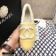 Chanel Shearling Fur Lining CC Logo Espadrilles Yellow 2020