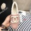 Chanel Shearling Fur Lining CC Logo Espadrilles Pink 2020