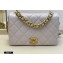 Chanel Shiny Lambskin Small Flap Bag AS1895 Pale Pink 2020