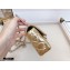Chanel Mini Flap Bag AS1665 with Circle Handle Metallic Gold 2020