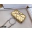 Chanel Mini Flap Bag AS1665 with Circle Handle Metallic Gold 2020