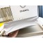 Chanel Shiny Aged Calfskin Vertical Shopping Tote Bag AS1945 White 2020
