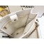 Chanel Shiny Aged Calfskin Vertical Shopping Tote Bag AS1945 White 2020