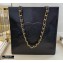 Chanel Shiny Aged Calfskin Vertical Shopping Tote Bag AS1945 Black 2020