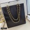 Chanel Shiny Aged Calfskin Vertical Shopping Tote Bag AS1945 Black 2020