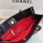 Chanel Shiny Aged Calfskin Vertical Shopping Tote Bag AS1945 Black 2020