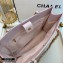 Chanel Shiny Aged Calfskin Horizontal Shopping Tote Bag AS1943 Light Pink 2020