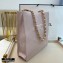 Chanel Shiny Aged Calfskin Vertical Shopping Tote Bag AS1945 Light Pink 2020
