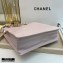 Chanel Shiny Aged Calfskin Vertical Shopping Tote Bag AS1945 Light Pink 2020