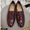 Valentino Vlogo Loafers Patent Burgundy 2020