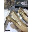 Dior J'Adior Metallic Thread Embroidered Slingback Ballet Flats Beige 2020