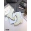 Dior Heel 3.5cm Rubber and Calfskin DiorIron Lace-up Boots White 2020