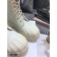 Dior Heel 3.5cm Rubber and Calfskin DiorIron Lace-up Boots White 2020