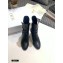 Dior Heel 7cm Calfskin Empreinte Ankle Boots Black 2020