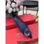 Roger Vivier Flower Strass Buckle Ballerinas in Satin Dark Blue