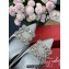 Roger Vivier Flower Strass Buckle Ballerinas in Satin Gray