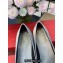 Roger Vivier Flower Strass Buckle Ballerinas in Satin Gray