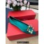 Roger Vivier Flower Strass Buckle Ballerinas in Satin Green